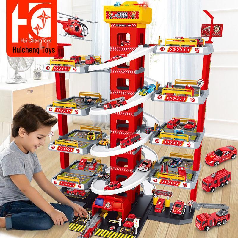 Huicheng Seven- or Nine-Layer Electric Race Track Parking Toy Set