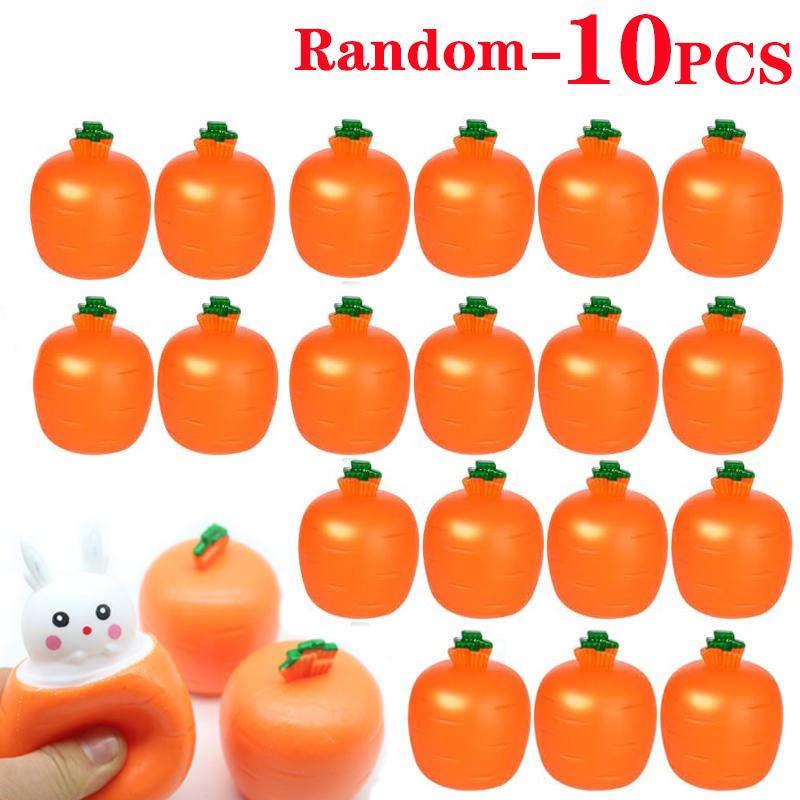 1/15 ADET Paskalya Havucu Tavşan Sıkma Kupası Stres Giderici Kawaii Pop Up Tavşanlar Sıkma Topu Fidget Oyuncakları Paskalya Hediyeleri Parti Hediyelikleri