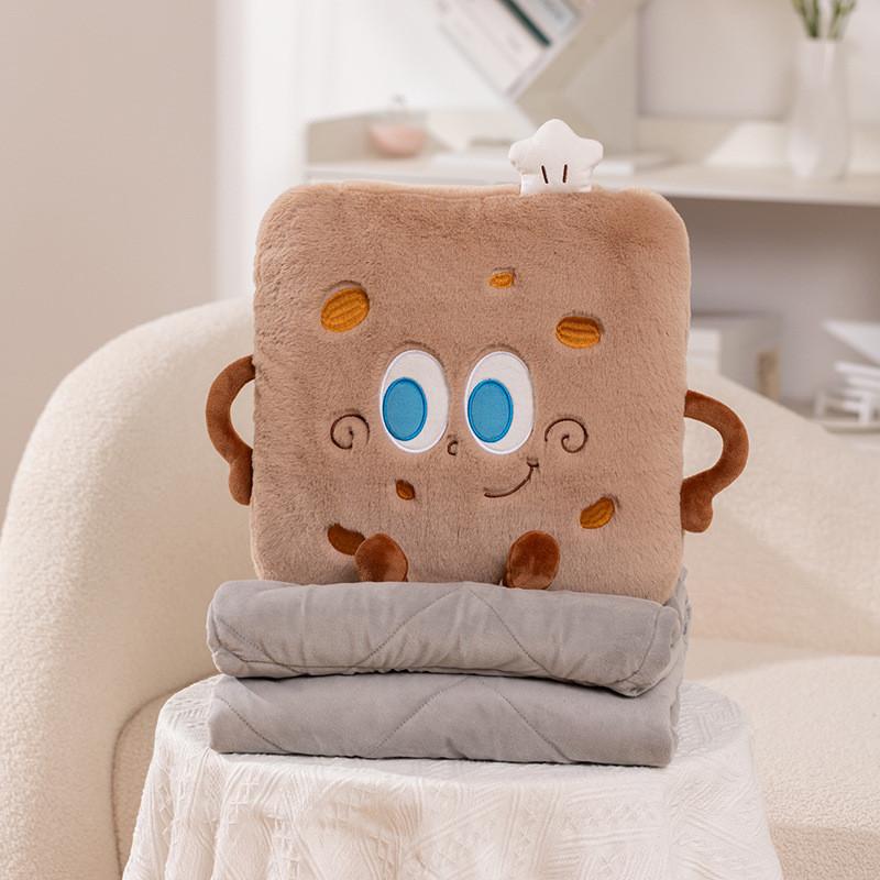 Cake Quilt Simulated Pillow 2in1 Cheese Wrapped Sea Salt Roll Cream Cake Doll