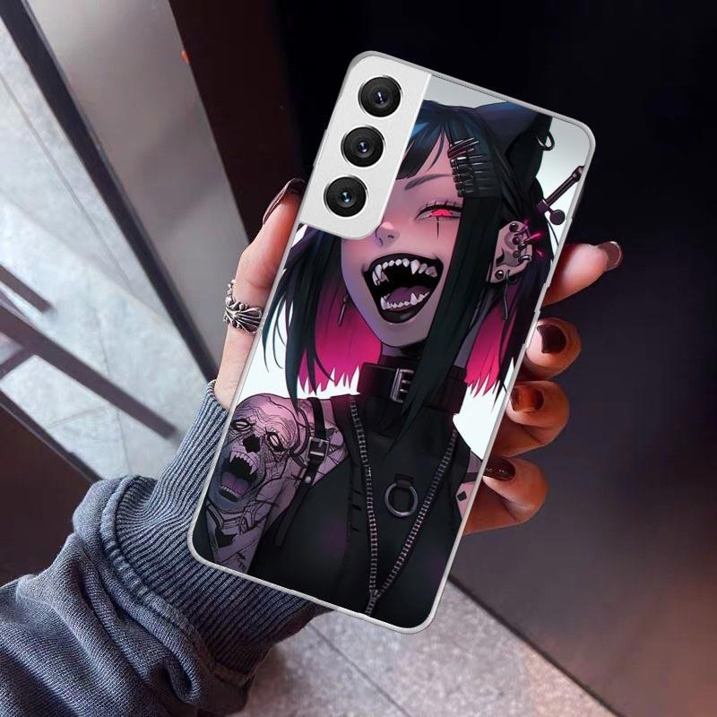 Crazy Gothic Japan Anime Girls Phone Case For Samsung Galaxy S26 S25 Edge S24 S23 Ultra S22 Plus S21 S20 FE Soft TPU Back Cover