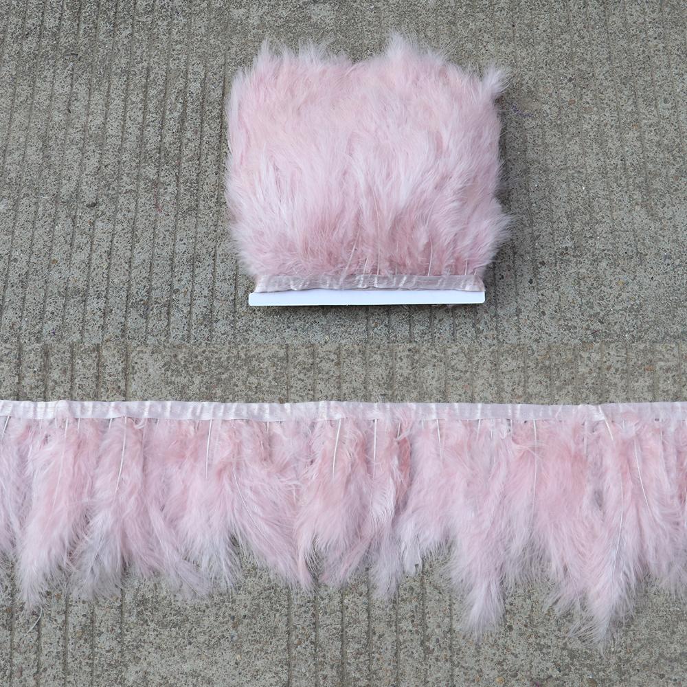 Feather1 Meter soft Marabou Feathers Trim fringe 10-15cm Turkey feather Ribbon for Crafts Clothing Wedding Decoration Sewing Plumes
