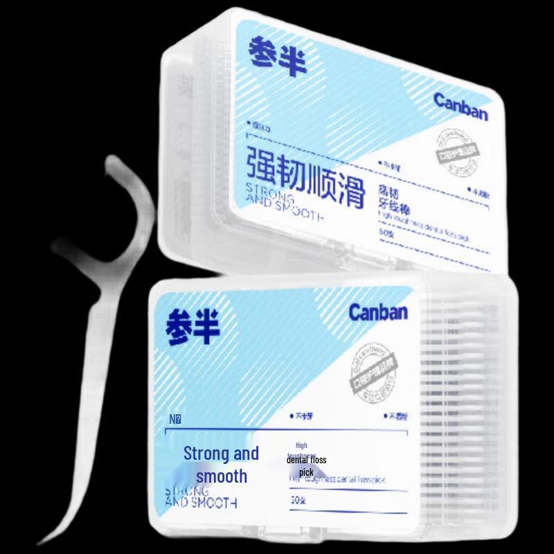Canban Strong Dental Floss Sticks (50 Pcs, 2-Pack)
