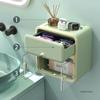 Badezimmer-Toilettenpapierhalter, Parfümregal, wasserdichte Toiletten-Kunststoffschublade, Papierbox, Wandmontage, Aufbewahrungsbox für Damenbinden