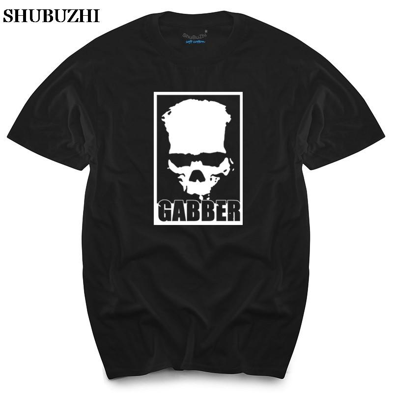

GABBER Hardstyle TShirt new men t shirt skull mens top tees mens cotton tshirt summer brand teeshirt 4XL