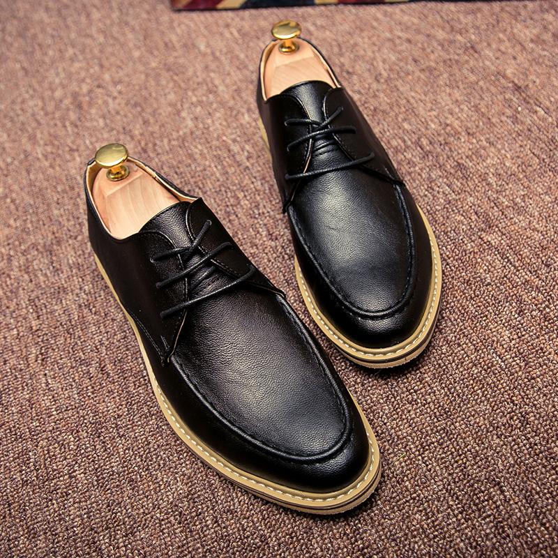 

Мода Досуг Новый Стиль Кожаная Обувь для Мужчин Деловая Обувь На Шнуровке джентльмен Мужская Свадебная Вечеринка Классическая черная обувь для ходьбы 43 чёрный