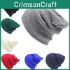 Stylish And Cozy Unisex Winter Beanie Hat With Rib-knit Construction
