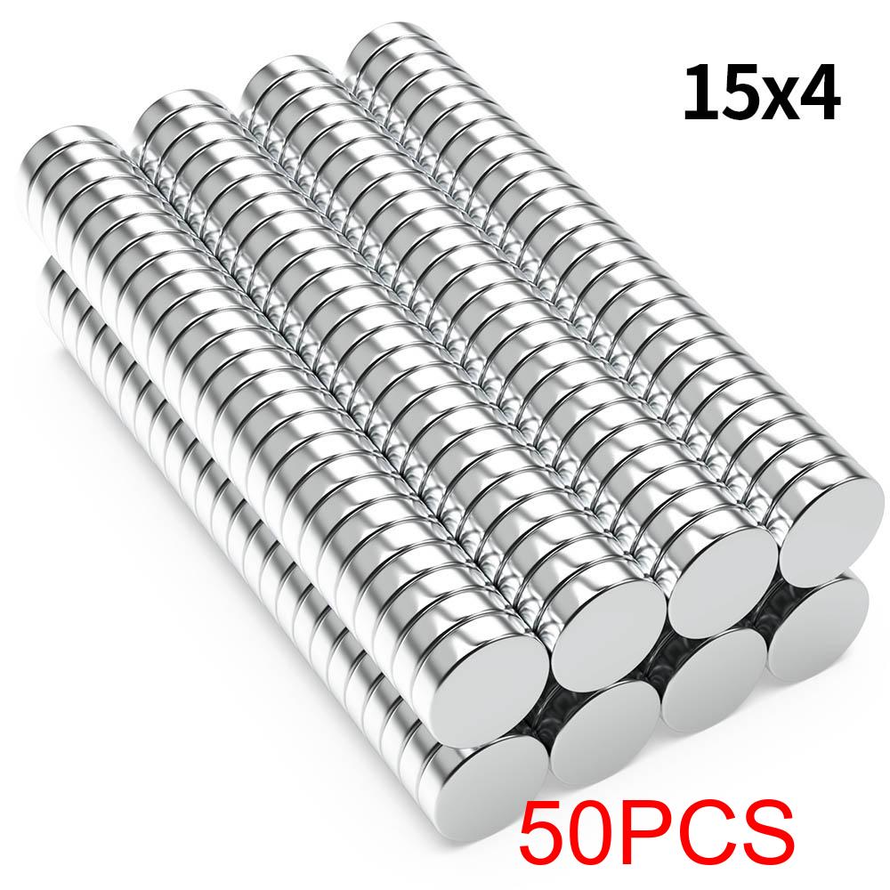 Super Strong Neodymium Magnet N35 NdfeB Permanent Magnetic imanes Round Powerful Magnets Refrigerator 15x1 15x2 15x3 15x4 15x5