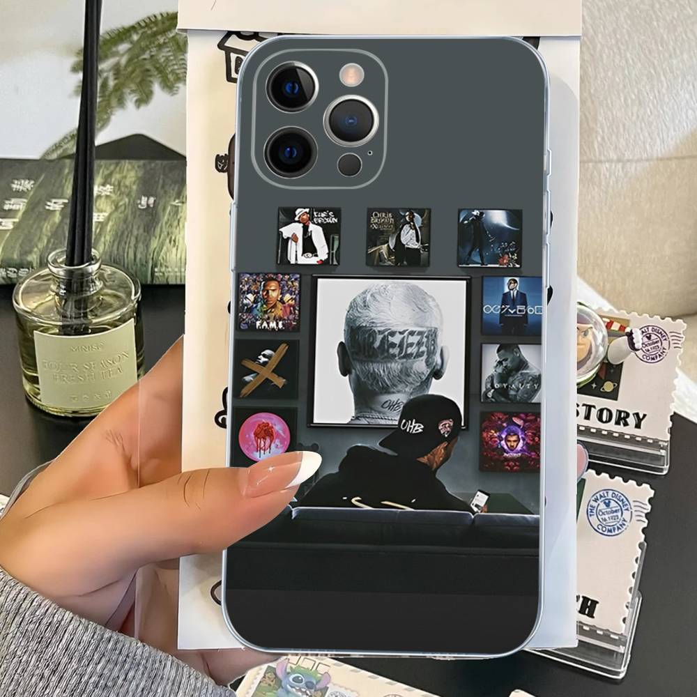 

C-Chris B-Brown Transparent Phone Case For IPhone 16 15 14 13 12 11 Pro Max Plus Soft Cover iPhone 16 pro