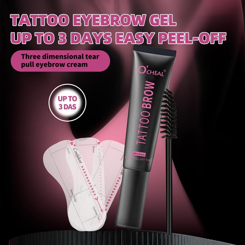 Ocheal Tinta per Sopracciglia Gel Rapido Kit Ciglia Tinta Sopracciglia Trucco Impermeabile Lunga Durata Crema Sopracciglia