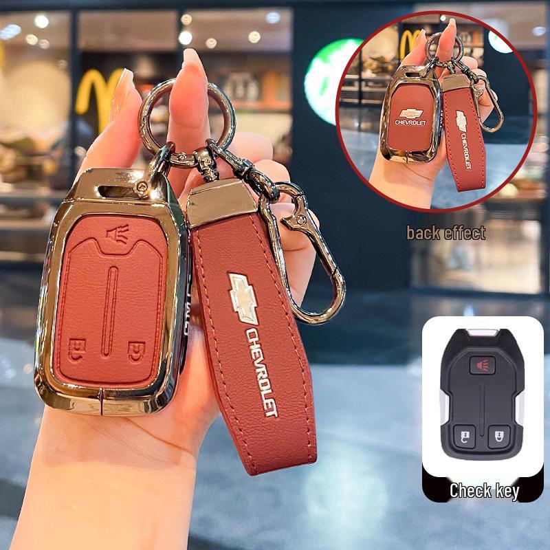 Chevrolet K5 Trax Cruze Sleuteletui - Star Milesuo Metalen Gesp Volledige Dekking Shell