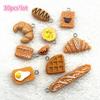 5-10pcs Hamburger Doughnut Cake Resin Beads for Jewelry Making Bracelet Charms Necklace Earring Pendant