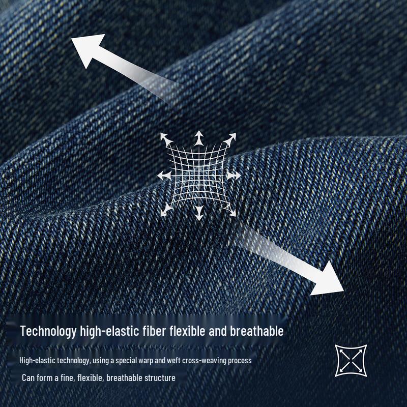 JUZI Annaco Women's Casual Washed A-Line Wide-Leg Denim Jeans