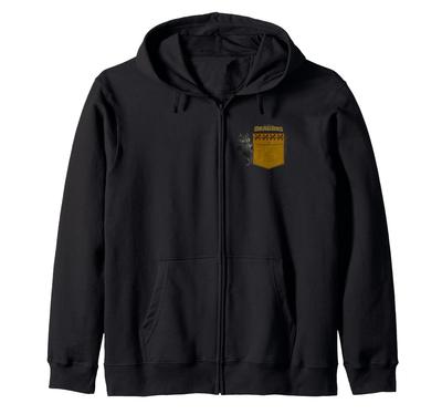 Dreamworks Dragons Toothless Leather Faux Pocket Zip Hoodie
