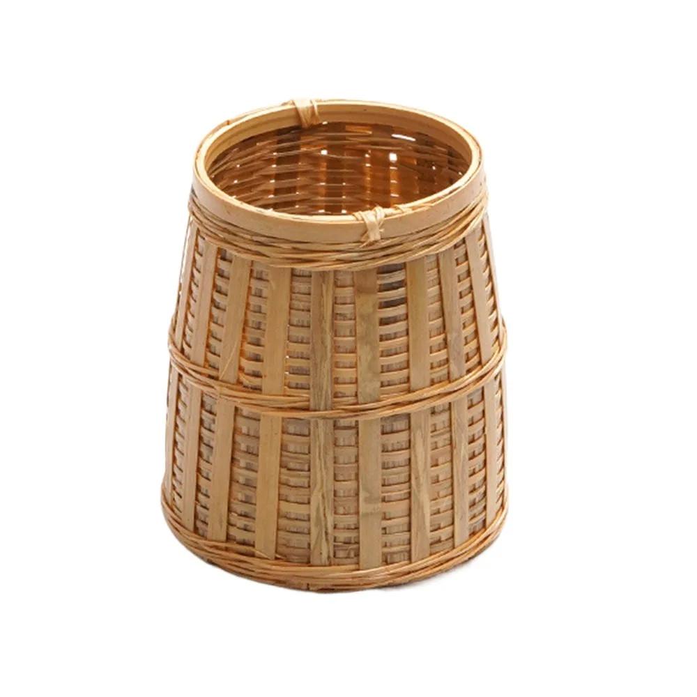 

Bamboo Weaving Six Gentlemen Storage Tube Creative Tea Ceremony Tableware Accessories New Tea Clip Hairy Pen Tube Storage Basket