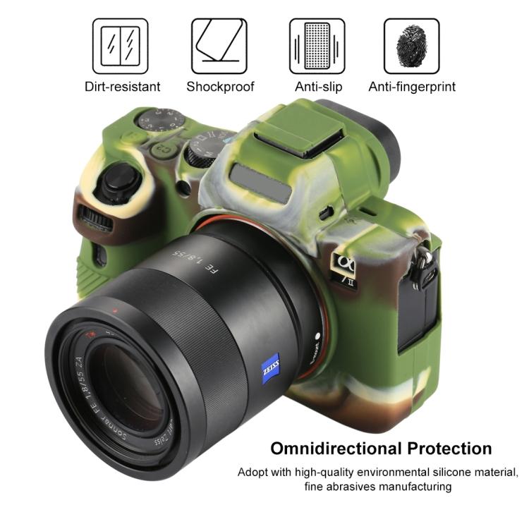 PULUZ Soft Silicone Protective Case for Sony ILCE-7MII / 7SMII / 7RMII