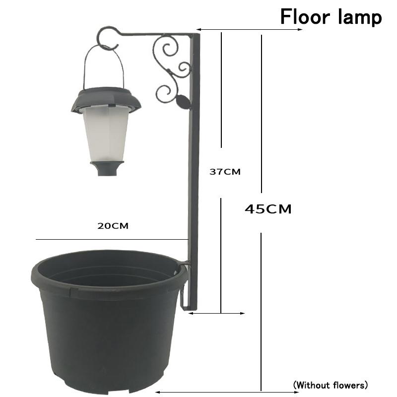 2in1 Solar Light Planter Garden Decor Solar Light with Planter Box Solar Planter Lights Outdoor Flower Lamp for Garden Decor