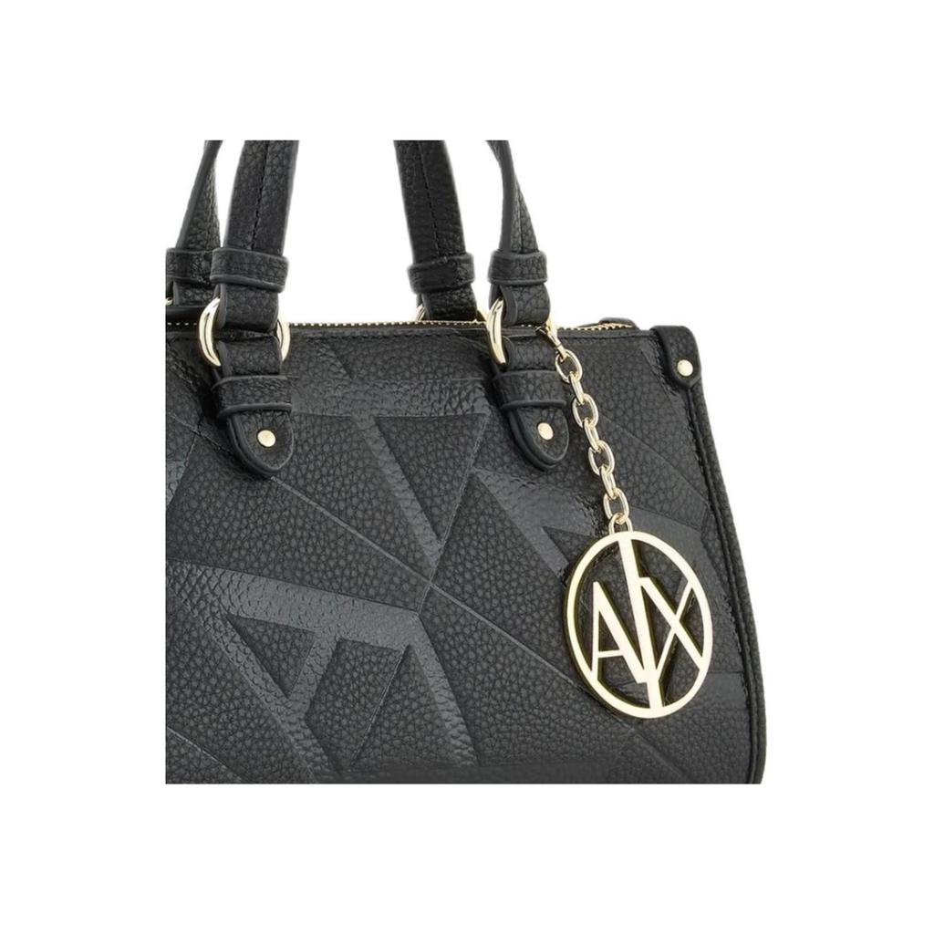 New ARMANI EXCHANGEAE Polyester Tote Bag, Shopping Bag, Handbag Women's Black 949187-4F784-19921