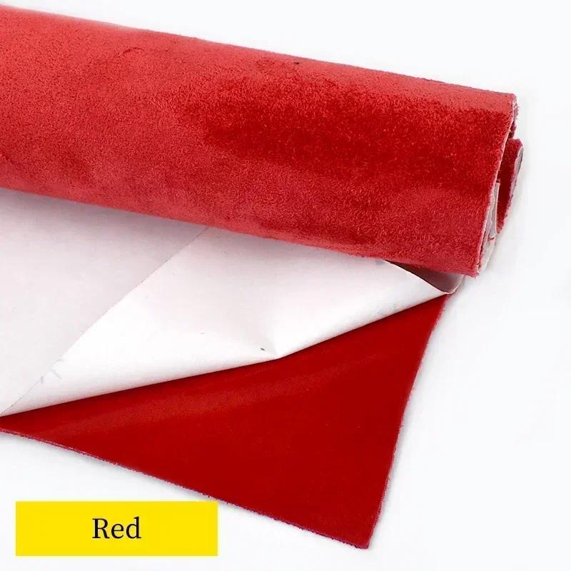 50/100*143cm Meetee Suede Self-adhesive Fabric Car Interior  Anti-scratch Stretchable Fabrics DIY Velvet Cloth Repairs Supplies