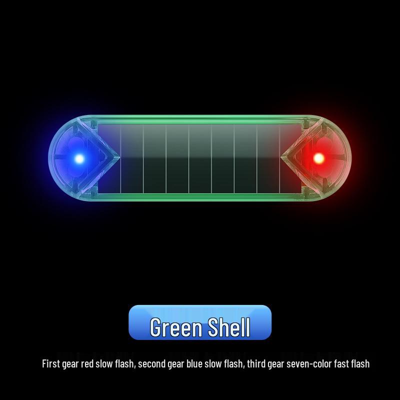 

Автомобильный солнечный мигающий светодиодный предупреждающий свет против кражи для салона Colorful Double Flash