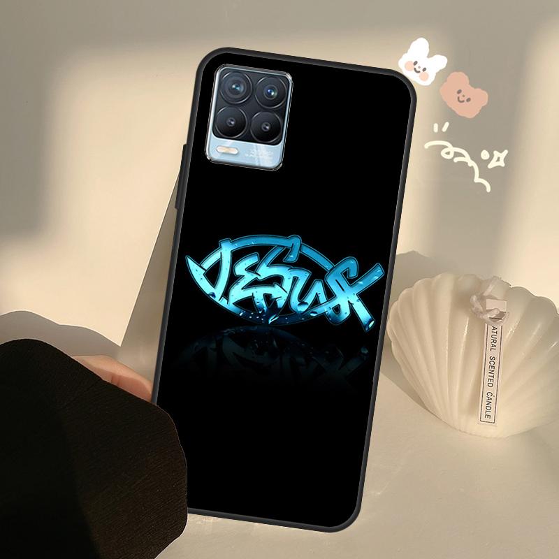 

Fish Symbol Jesus Christ Christian Case For Realme C75 C63 C61 C55 C51 C53 C25 C65 C67 C71 11 12 13 14 15 Pro Plus GT6 GT7 Pro Realme C75 4G