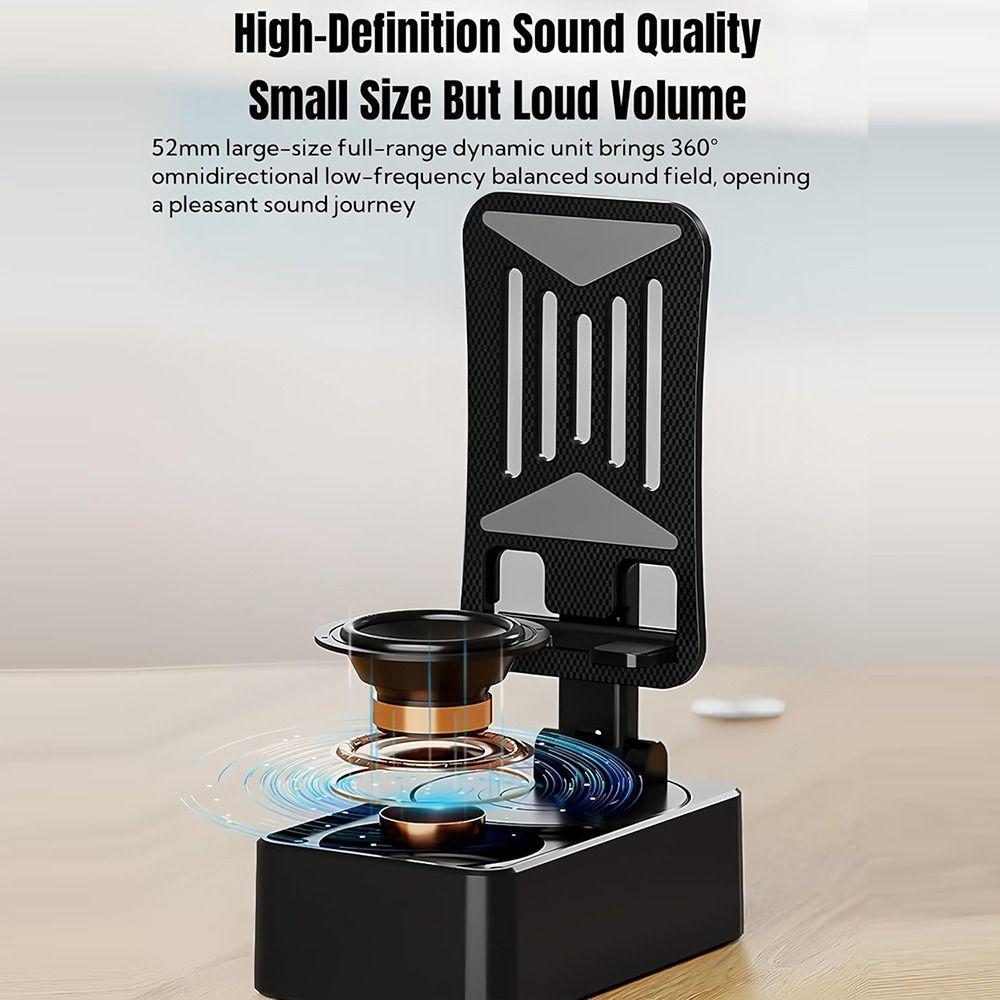 HD Sound Handyhalter mit Lautsprecher Faltbare Handyhalterung Neu Bluetooth Audio Handyhalter