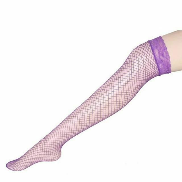 Thigh High Lace Top Fishnet  Lingerie Erotic Hosiery Stockings
