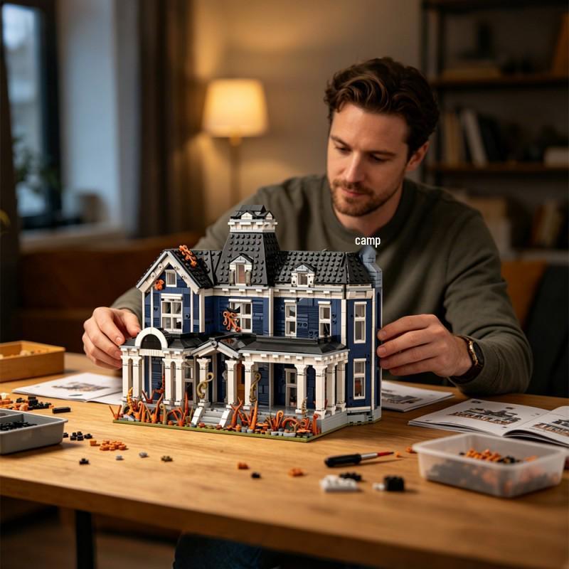 MOC Strange Tales Haunted House Building Blocks Model - Halloween Gift