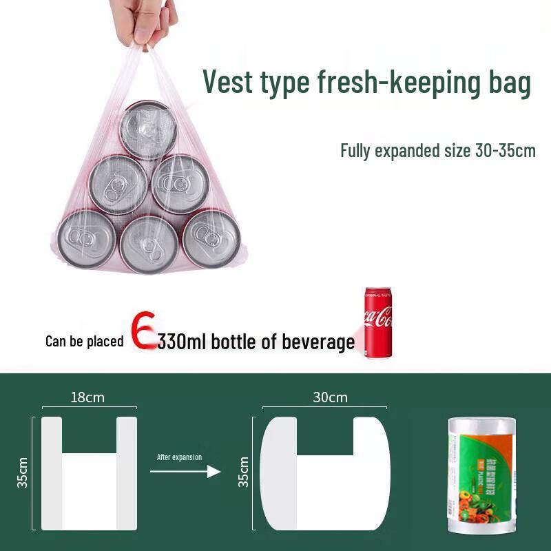 Yongduo Vest-Style Disposable Food Preservation Bags