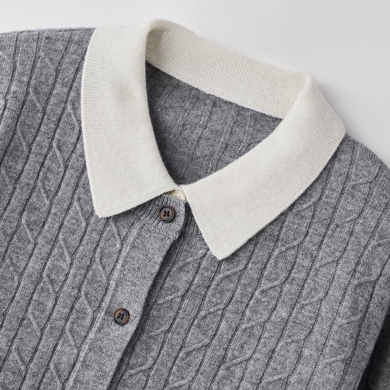 Snowforte Women's Wool Mock Layer Slim Fit Knit Cardigan