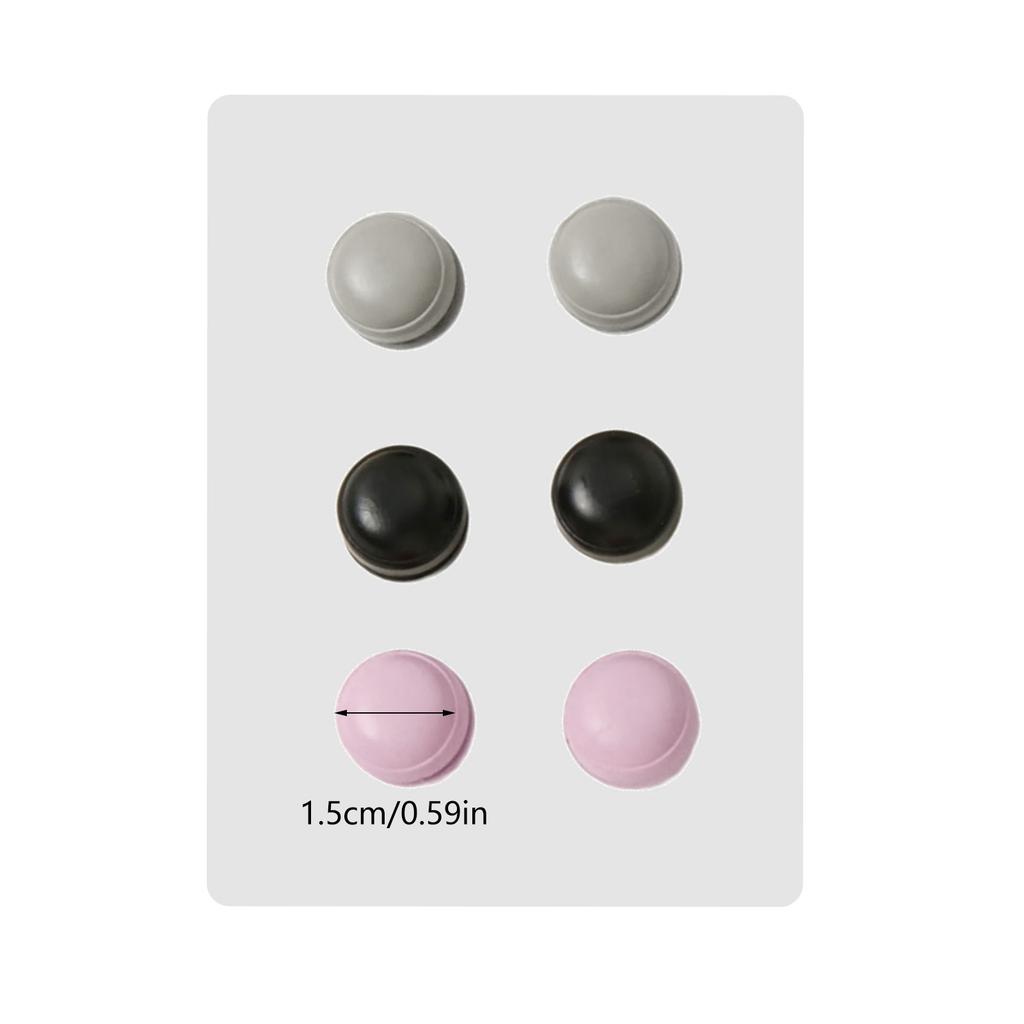 Pair of 6 Alloy Hijab Scarf Fastener Scarves Buckles Clip Fashionable Shawls Brooch Woman Fashionable Alloy Cufflink