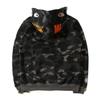 Populær Ape Bape Herre Haikje Kamuflasje Full Glidelås Hettegenser Joggebukse Jakke Kåpe