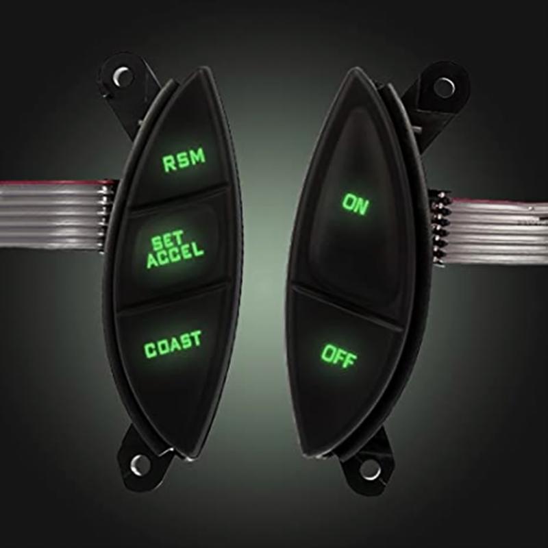 Steering Wheel Mounted Cruise Control Switch Button Handle Assembly Compatible for F150 Sport Trac 1998-2005 F87A9D809BA