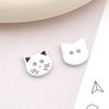 40pcs Fashionable 12mm Kitty Buttons Cute Creative Calico Cat Buttons Colorful Resin Kitten Head Buttons Cardigan Sweater