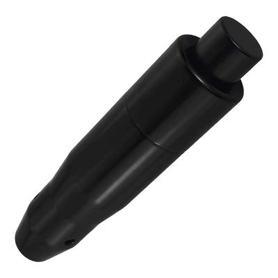 Lunsom Button Shift Knob Aluminum Shift Lever Metal Shift Knob for Auto Car (Black)