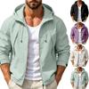 Men's Hooded Windbreaker Outdoor Windproof Jacket for Spring and Fall