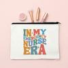 In My Nurse Era Print Women Cosmetic Bag Travel Neceser Toiletries Organizer Bags Women  Canvas Make Up Case Best Gift for Nurse