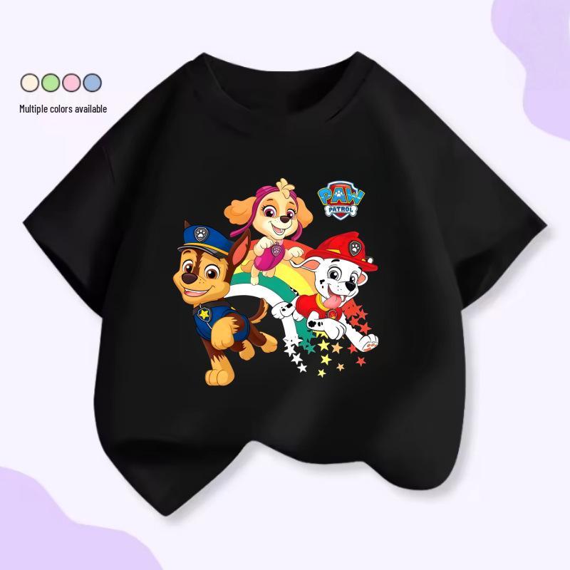 Kids 2026 PAW Patrol Ready for Action Short Sleeve Cartoon T-shirt 140 cm