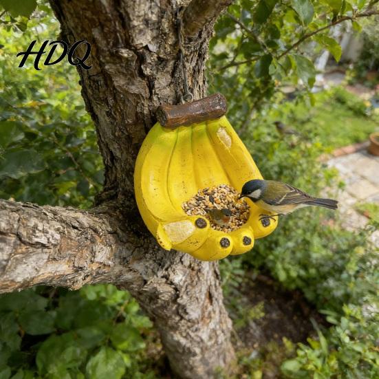 Hängender Vogelhäuschen für Terrasse Baumgesicht Futterspender Alte Mann Statue Outdoor Fantasy Garten Kunst Dekor Harz Skulptur Dekorativer Hinterhof Bäume