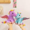 Colorful Unicorn Plush Toy Cute Rainbow Pony Doll Children Accompany Pillow