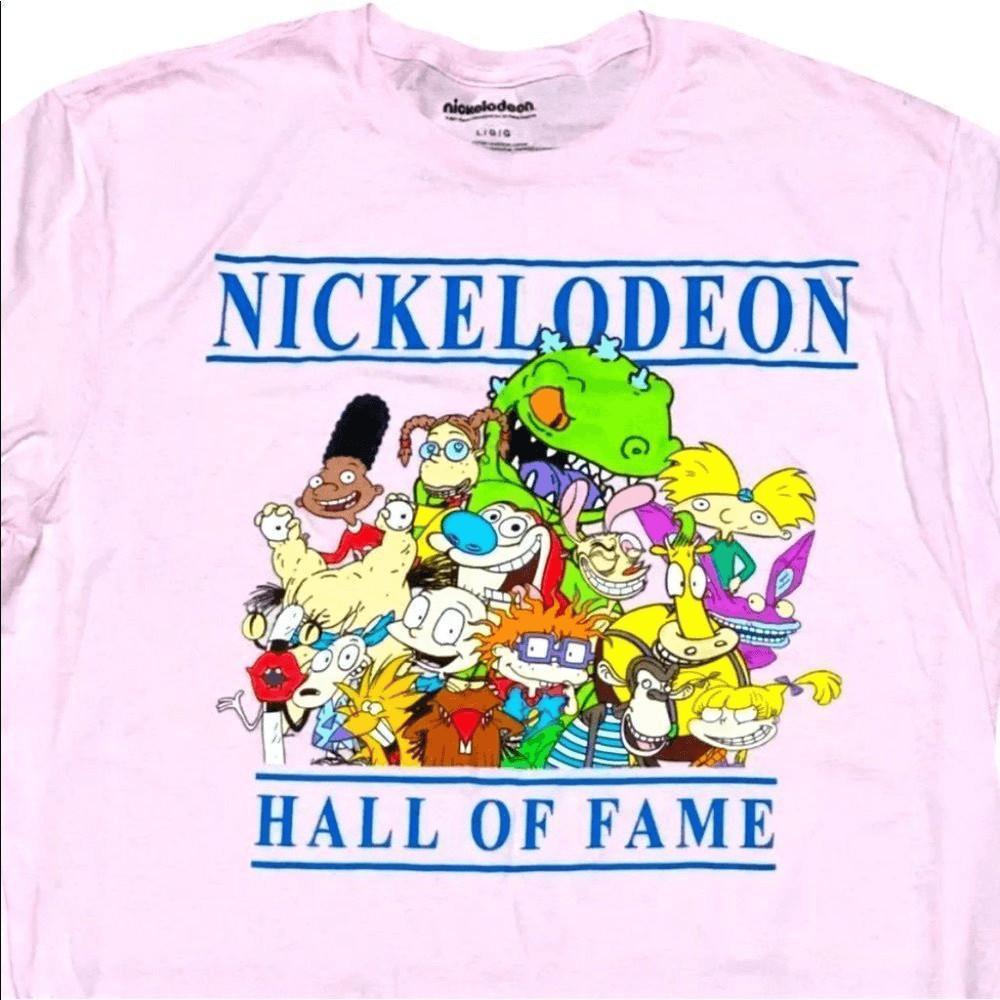 Nickelodeon L Graphic T-Shirt Shows Rugrats 90’s Nostalgic Hey Arnold Throwback XXL