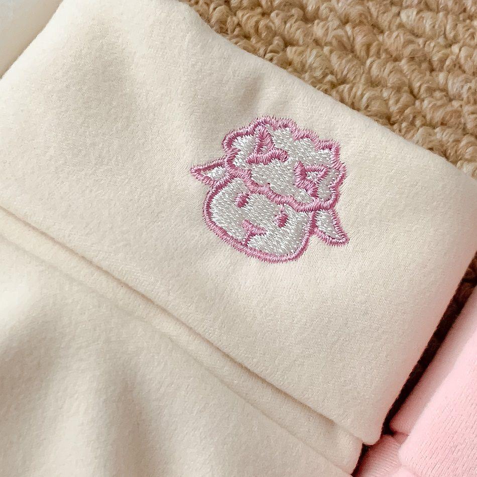 Damen High-Neck Fleecegefüttert Lammstickerei Locker Langarm Oberteil