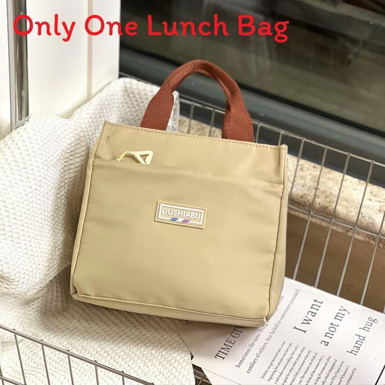 Simple Oxford Lunch Box Bag For Daily Work And School With Spacious Design And Durable Material