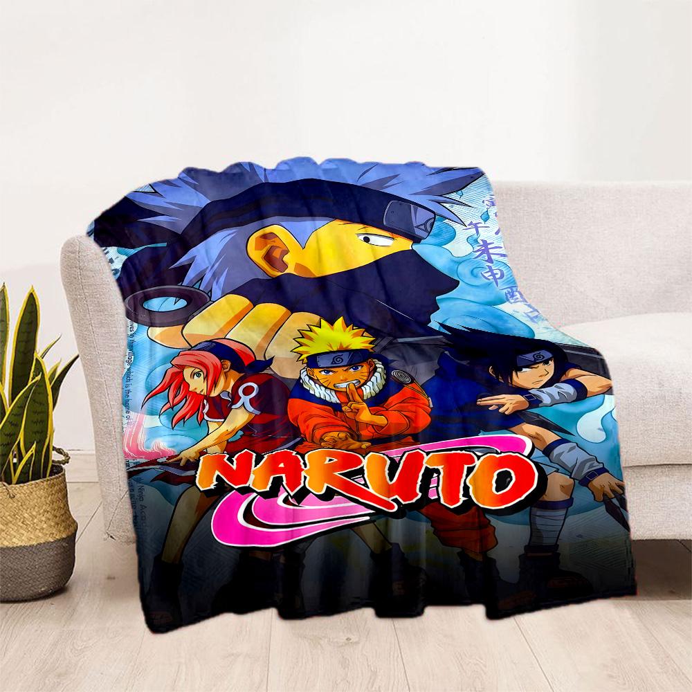 Naruto: Team Adventure Blanket Soft Warm Cozy Perfect for Picnics Bed Couch Four Seasons Universal Playful Design