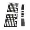 2pcs Rear Window Side Storage Rack Aluminium Alloy Modular Storage Panel Replacement for Land Rover Defender L663