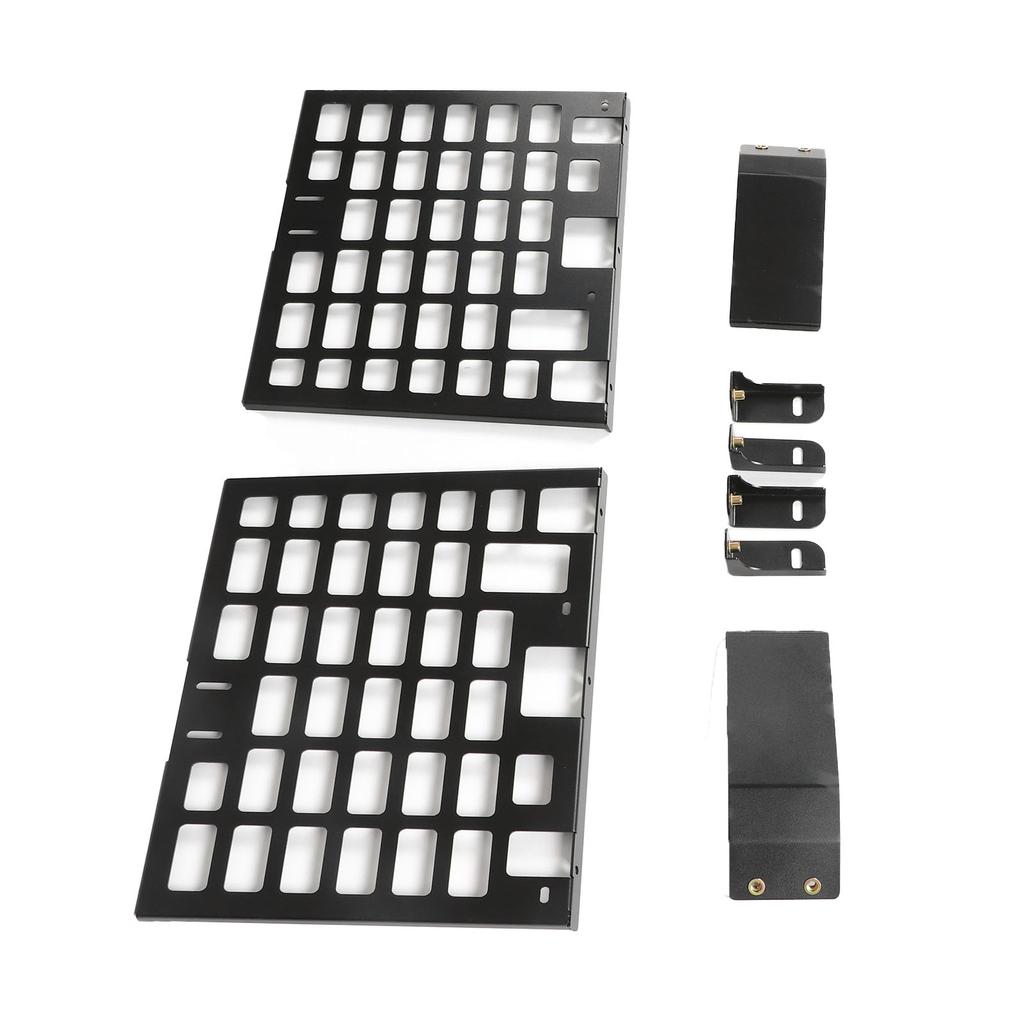 2pcs Rear Window Side Storage Rack Aluminium Alloy Modular Storage Panel Replacement for Land Rover Defender L663