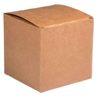 Folding Box Kit - Square - Kraft - 10 X 10 X 10 Cm