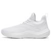KT Team Comfortable Cushioning Slip Resistant Abrasion Resistant Low Top Basketball Shoes Men's Pure White Sneakers 112331612-1