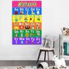 NEW Laminated Preschool Poster for Toddlers and Kids 2 Pieces Full Alphabet Posters Number 1-10 for Nursery Classroom