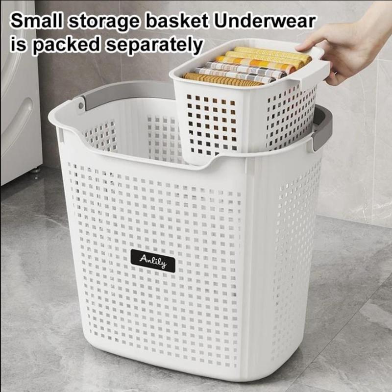 Multi-Size Laundry Basket With Handle Large Capacity Dirty Clothes Basket Laundry Hamper