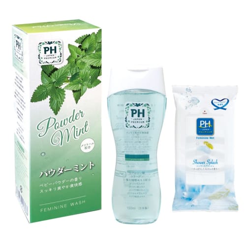 

PH-JAPAN-PREMIUM Delicate Zone Soap Feminine Wash 150ml (Powder Mint, 1 bottle + Feminine Wet 1 bottle)